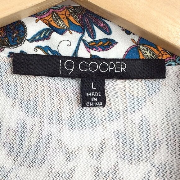 19 Cooper Dress Womens Size Large Sleeveless V-Neck Lightweight Medallion Print - Picture 6 of 7